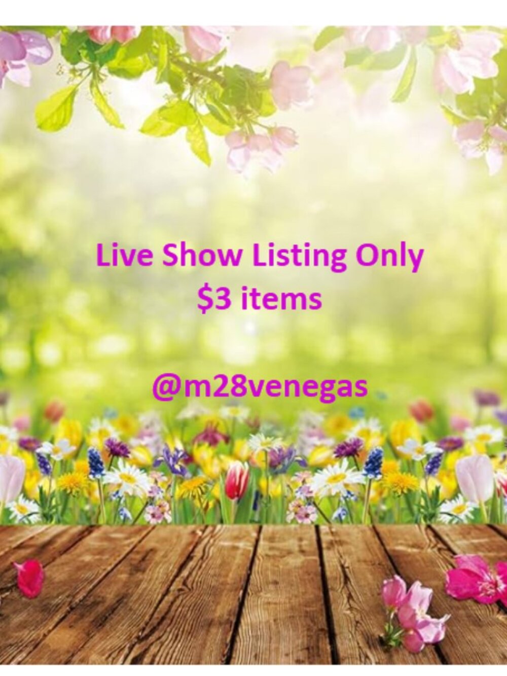 $3 Live Show Listing - Picture 1 of 1